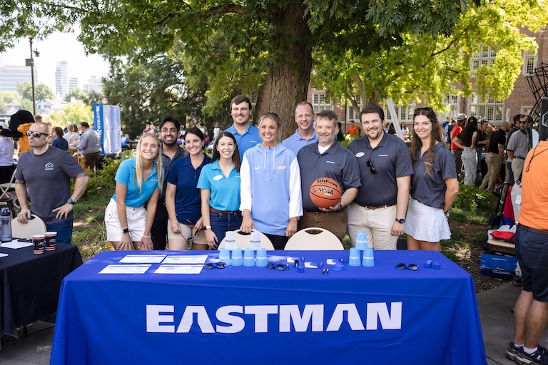 Eastman team at the engineering cookout