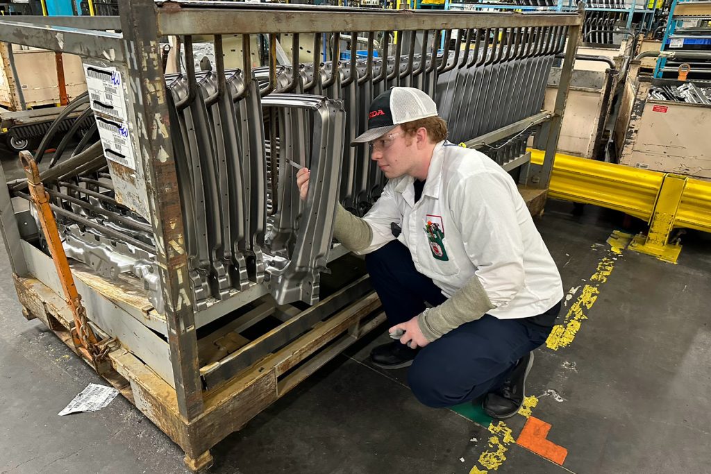 Ian Tulk working on stuff at Honda