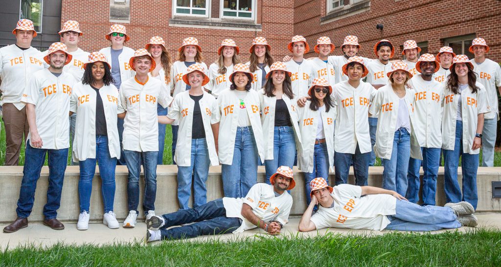 engineering professional practice ambassadors wearing bucket hats